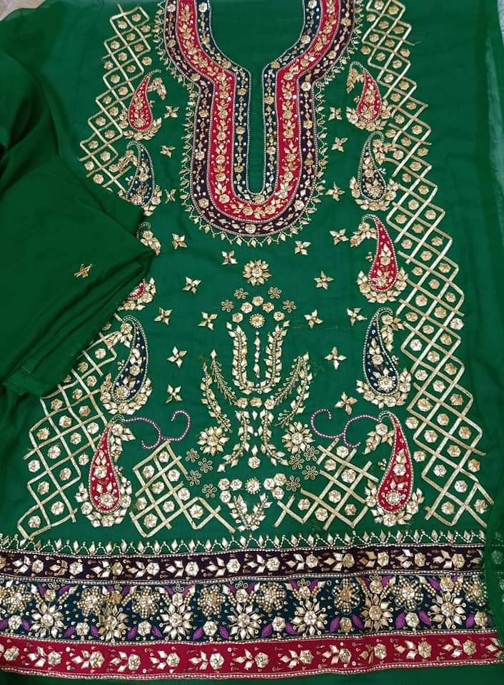 Fancy gotta mehndi mayoun collection