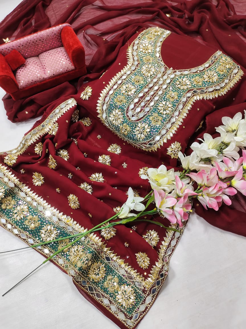 Fancy gotta mehndi mayoun collection